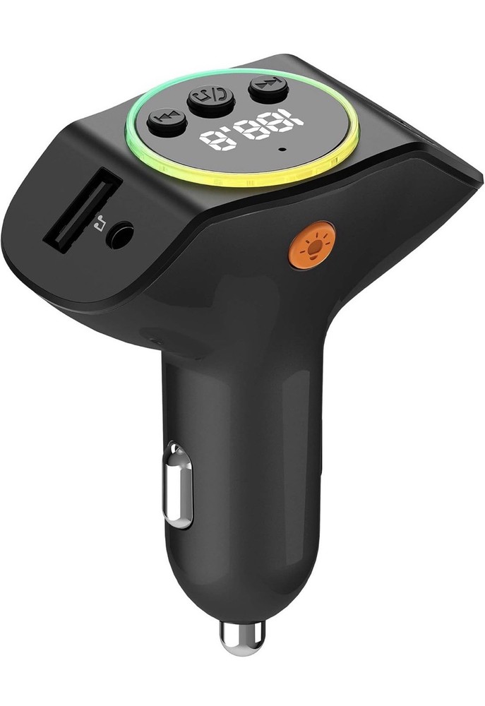 45W Bluetooth 5.3 FM Transmitter Car Adapter (PD30W & QC18W)with Mic ,MP3