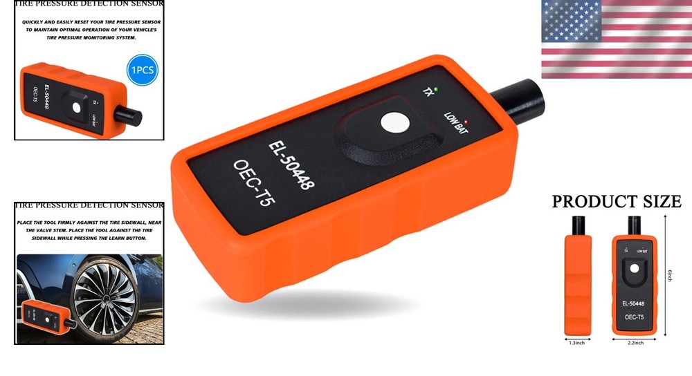 OEC-T5 TPMS Programming Tool - Waterproof Tire Pressure Sensor Activator