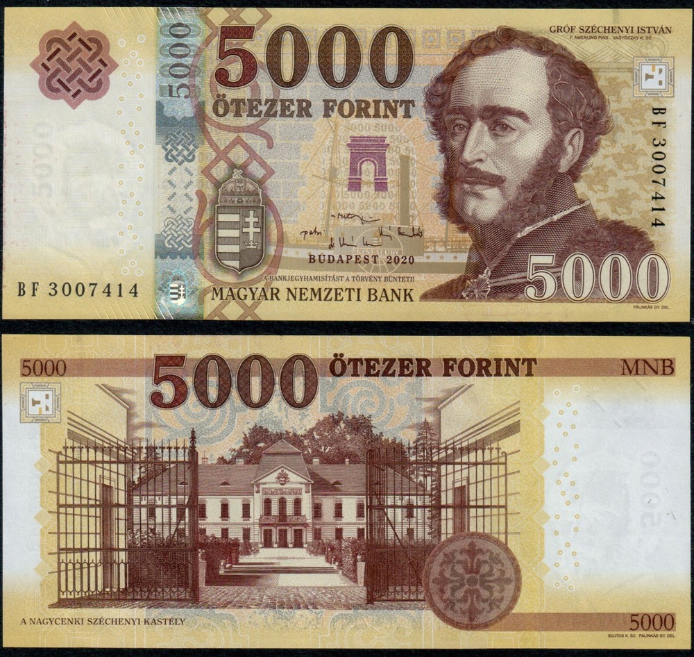 HUNGARY 5000 FORINT (P205c) 2020 UNC