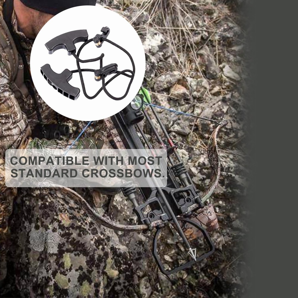 Archery Cocking Devices Double T Handle Crossbow Cocking Rope Crossbow Pull C...