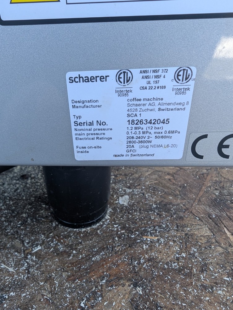 Schaerer Coffee Art Touch Espresso Machine Professionally Refurbished.