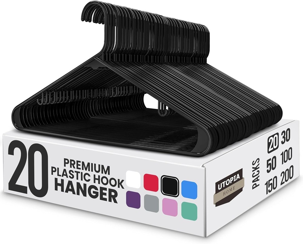 Uia Home Plastic Hanrs - Space Saving Clothes Hanr - Durable &