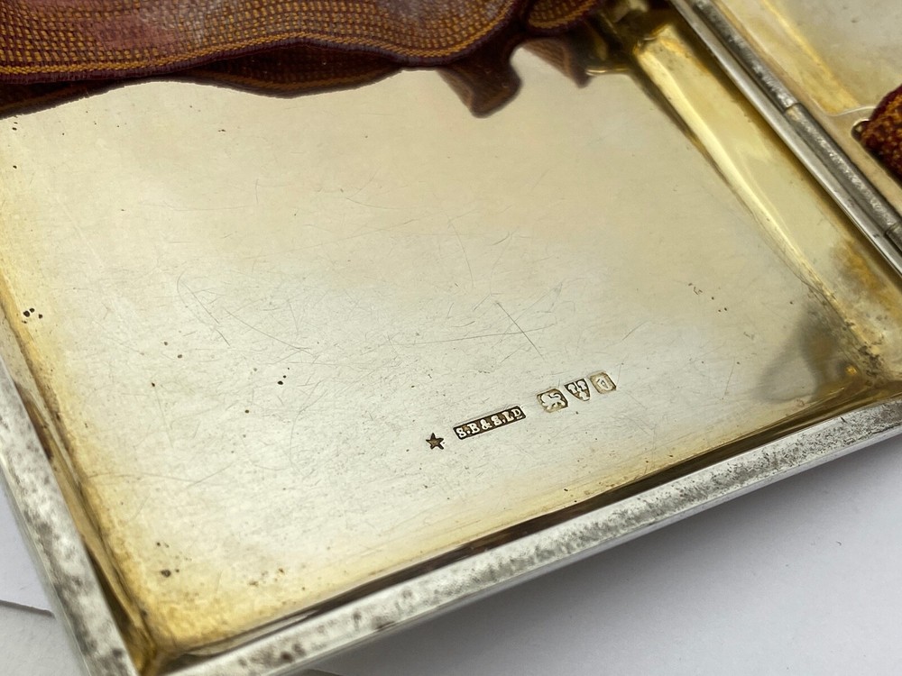 Sterling Silver Cigarette Case, Chester 1926