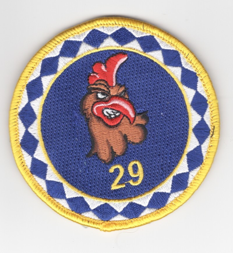USAF Air Force Patch: 29th Training Systems Sqdn - 3 1/2", w/hook & loop back