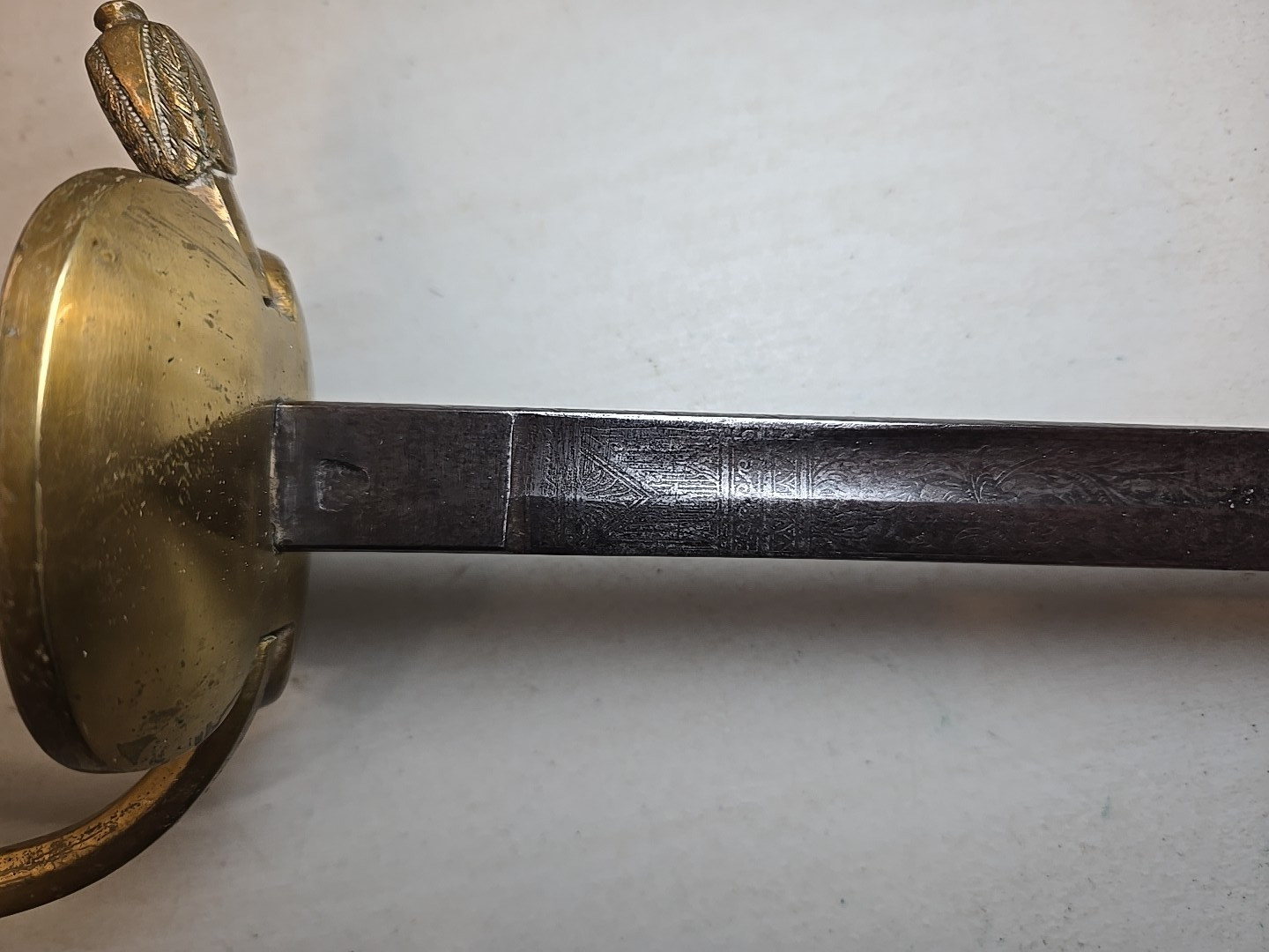 Pre-WWI German Prussian Court Degen Officers Sword - Samuel Hoppe - Etched