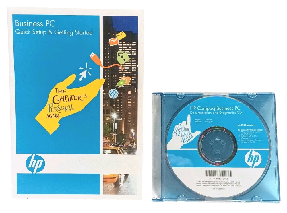 HP Compaq Business PC DCS700 CD Kit Document. & Diagnostics CD Quick Setup Guide
