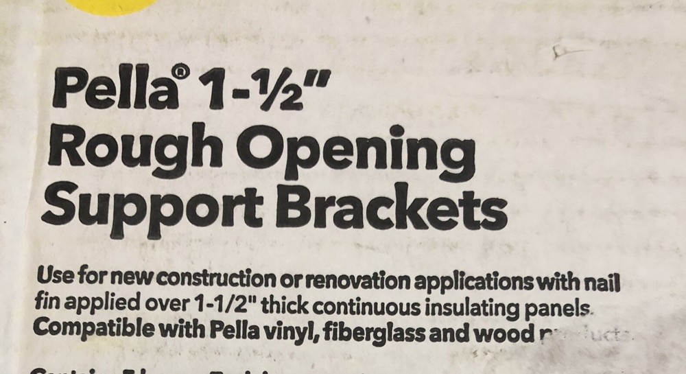 Rough Opening Support Brackets Pella (10 Pack)