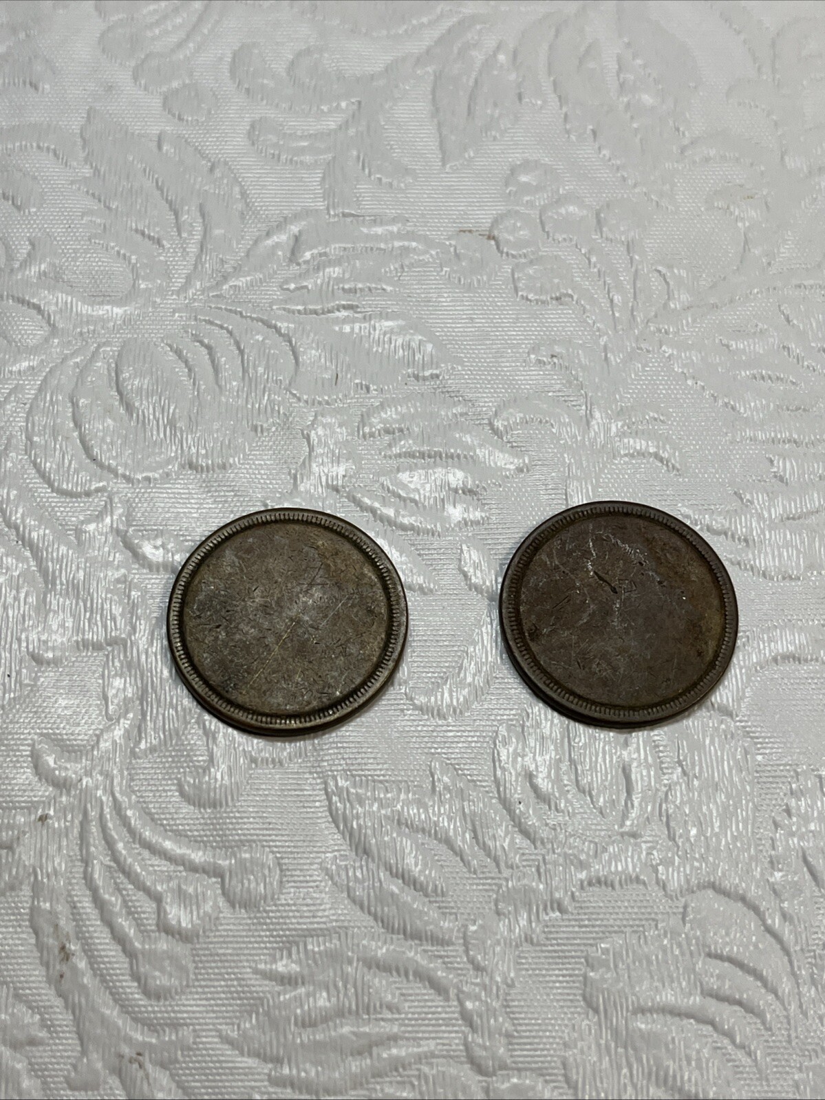 R & W 5 Cent Drink Token Coin Lot Of 2