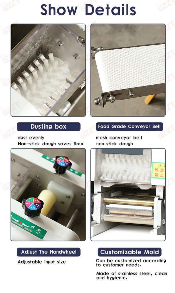 Electric Pasta Machine Dumpling Wrapper Maker Square or Round Mould Multi Size