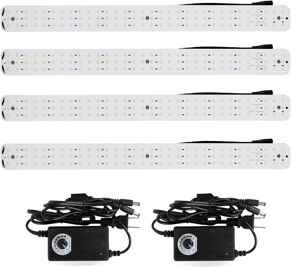 Dimmable LED Light Set for Photography Light Box - 4 Pack