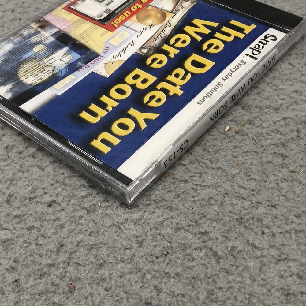 Snap! Everyday Solutions The Date You Were Born CD-ROM Software CS-153