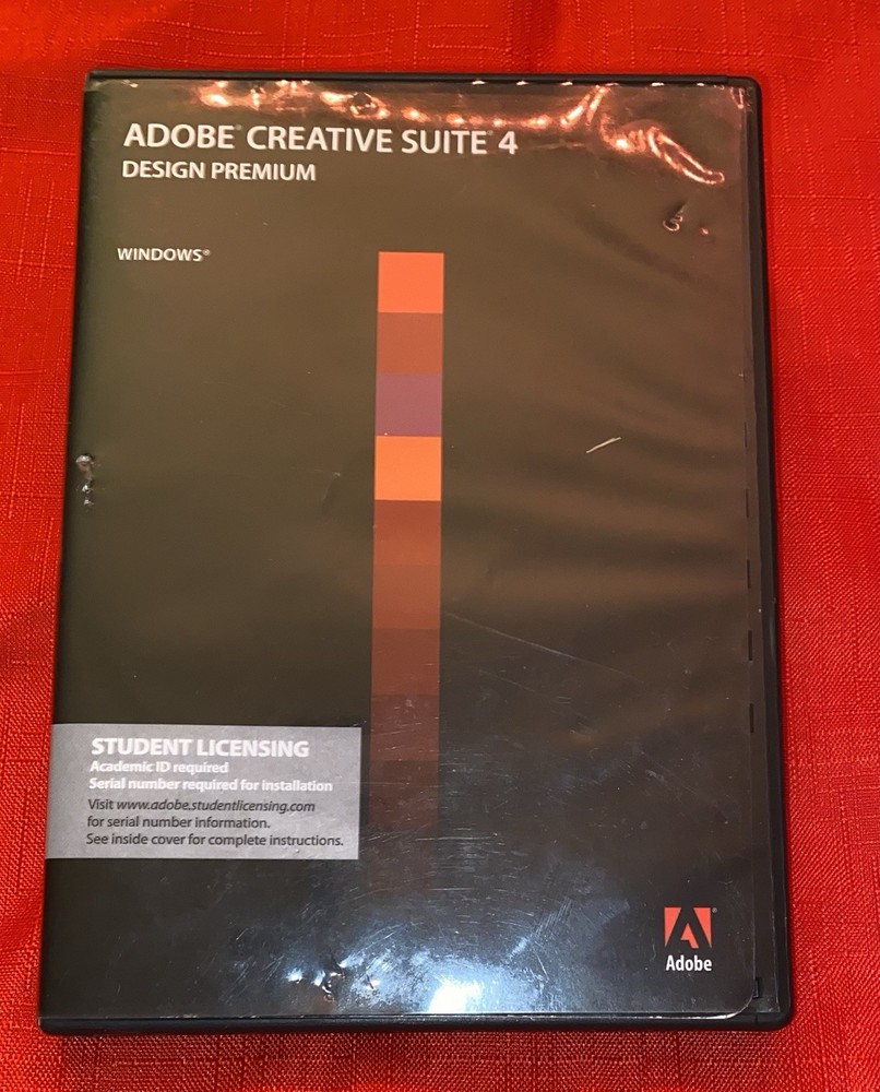 Adobe Creative Suite 4 Design Premium Windows Student Licensing 2008 PC Software