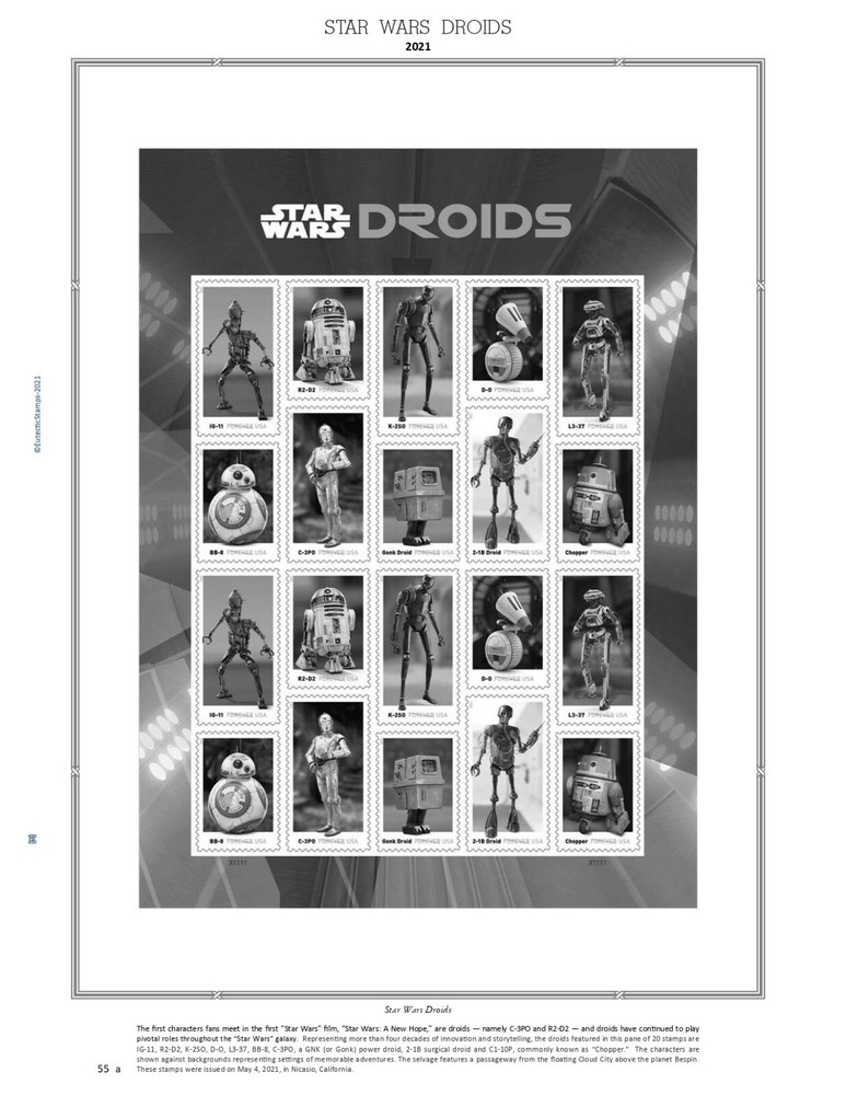 2021 U.S. Commemorative Singles COMPLETE Supplement (White Ace Alternative)