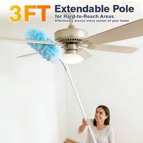 Duster Refills for Swiffer Dusters, Multisurface 360 30 Refills + 2 Handle