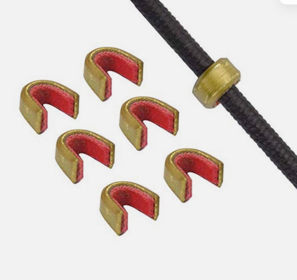6pcs Archery Bow String Nocking Points Strings Nock Sets Brass Buckle Clip Knock