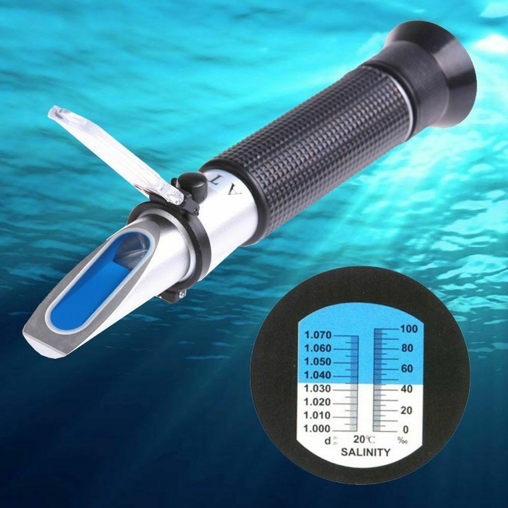 Handheld Refractometer for Marine Aquarium Fish Tank Salinity Test Salt Meter
