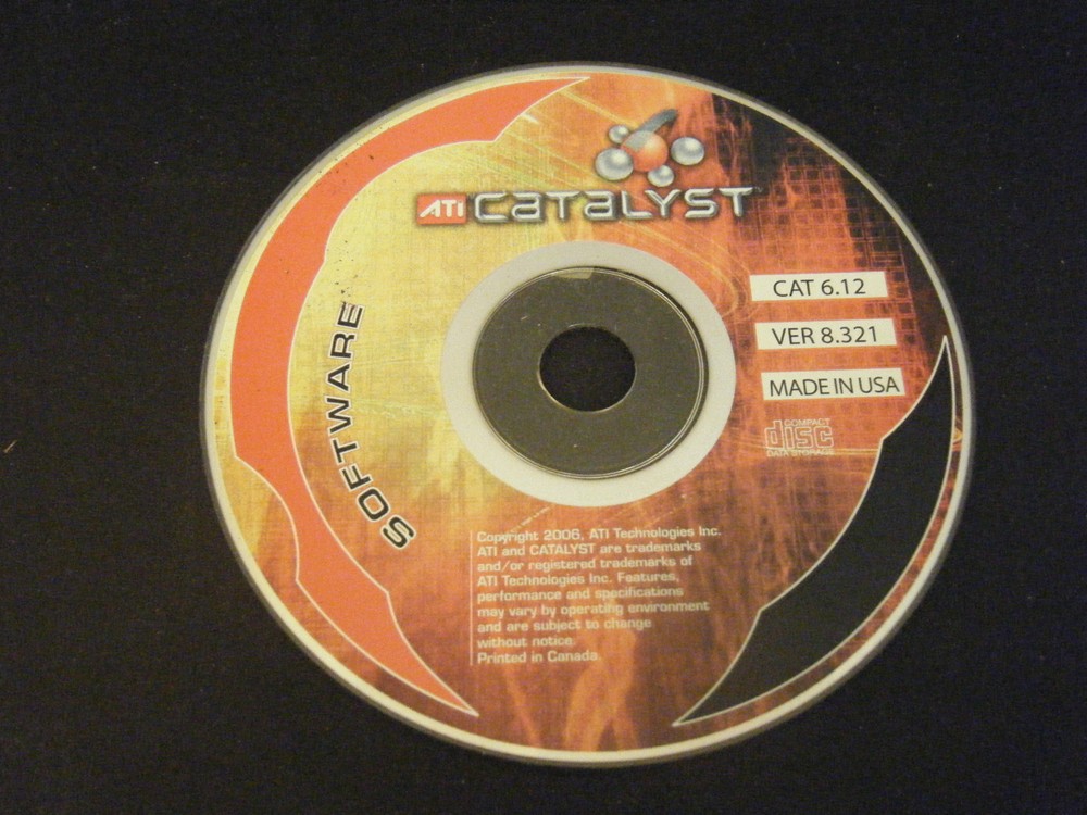 ATI Catalyst Software Version 8.321 Cat 6.12 Disc (2006)
