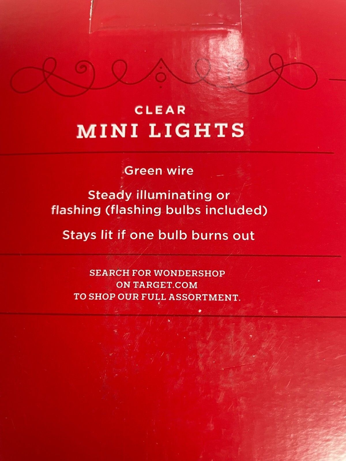 Christmas Clear Mini Light 100 Lights - 20' 7 1/2" Length