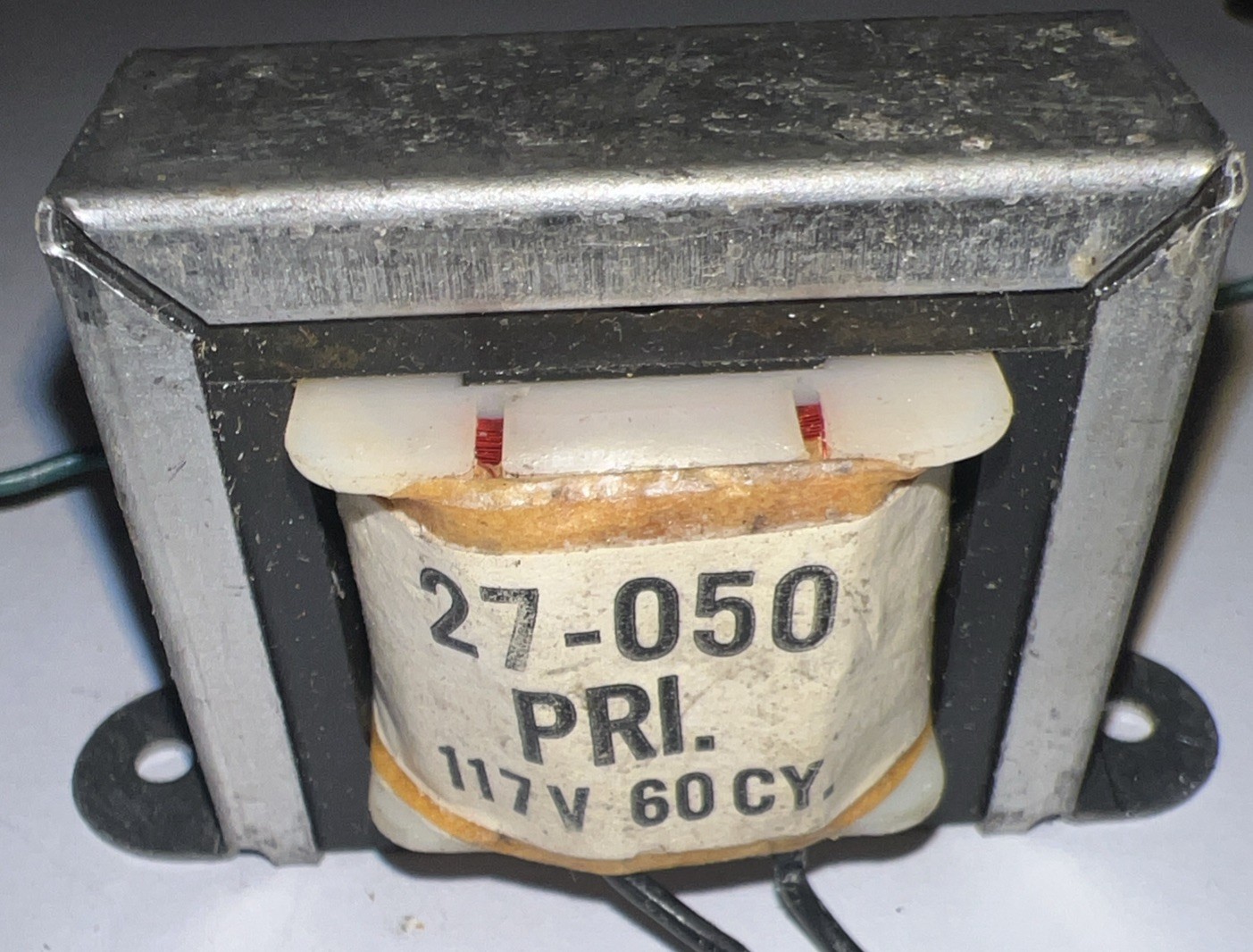 Filament Transformer 117vac Primary 6.3vac 1.2 Amps New old stock Model 27-050