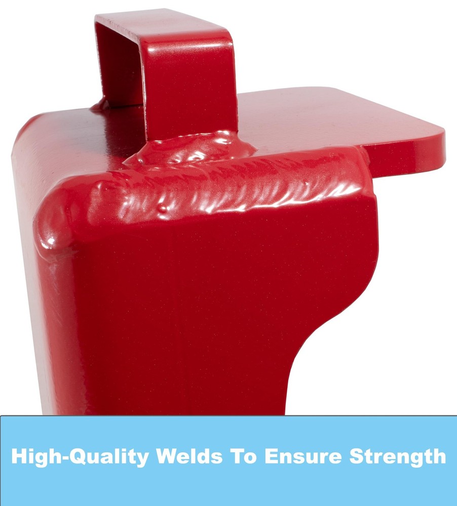 Shipping Container Jack Lug with U-Shaped Handle, Red