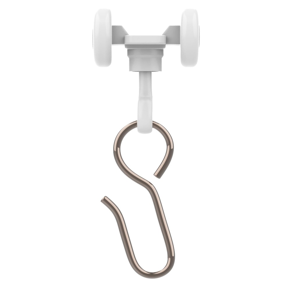 Curtain Track Hooks 20 Pack - Durable Ceiling Track Roller Hooks for Curtains...