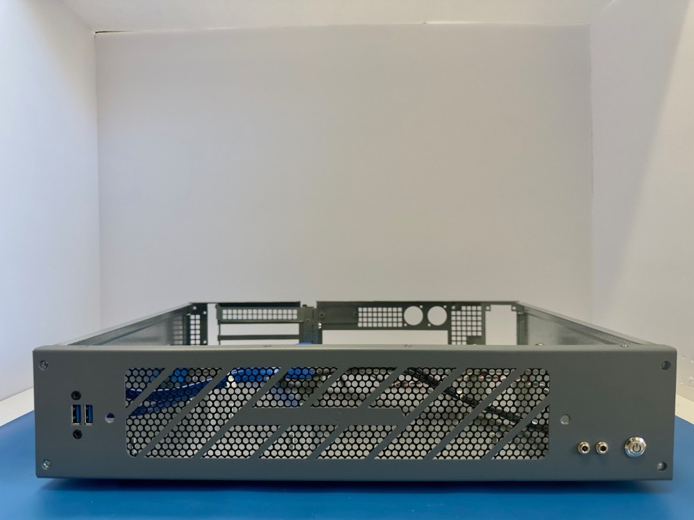 2U 12" Short Depth Rackmount Server Case w/ Triple 80mm Fan Assembly