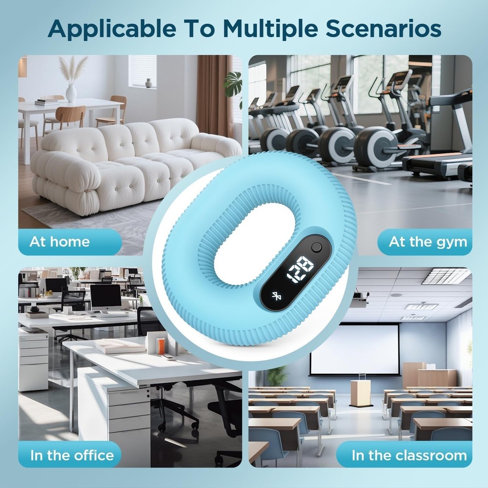 30lb Smart Grip Trainer - Durable Silicone with Interactive Games & HID Browsing
