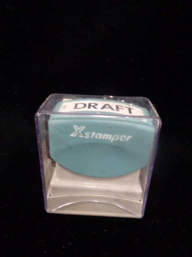 "DRAFT" Self Inking Stamp - New Old Stock