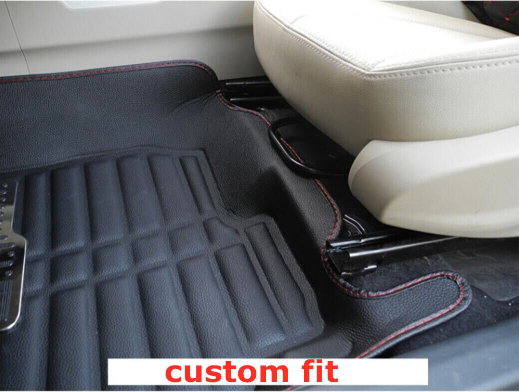 for 2007-2017 Toyota Camry Car Floor Mats Front & Rear Liner Leather Pad Black