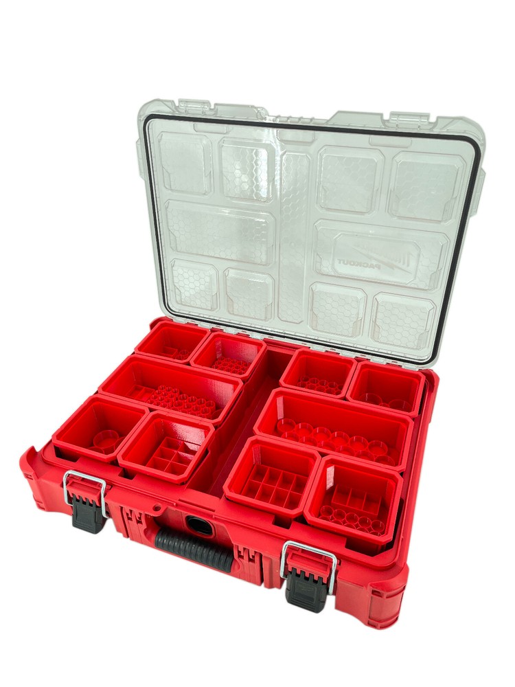 Milwaukee Packout Organizer Compatible AA AAA C D 9V Long Battery Insert Bin