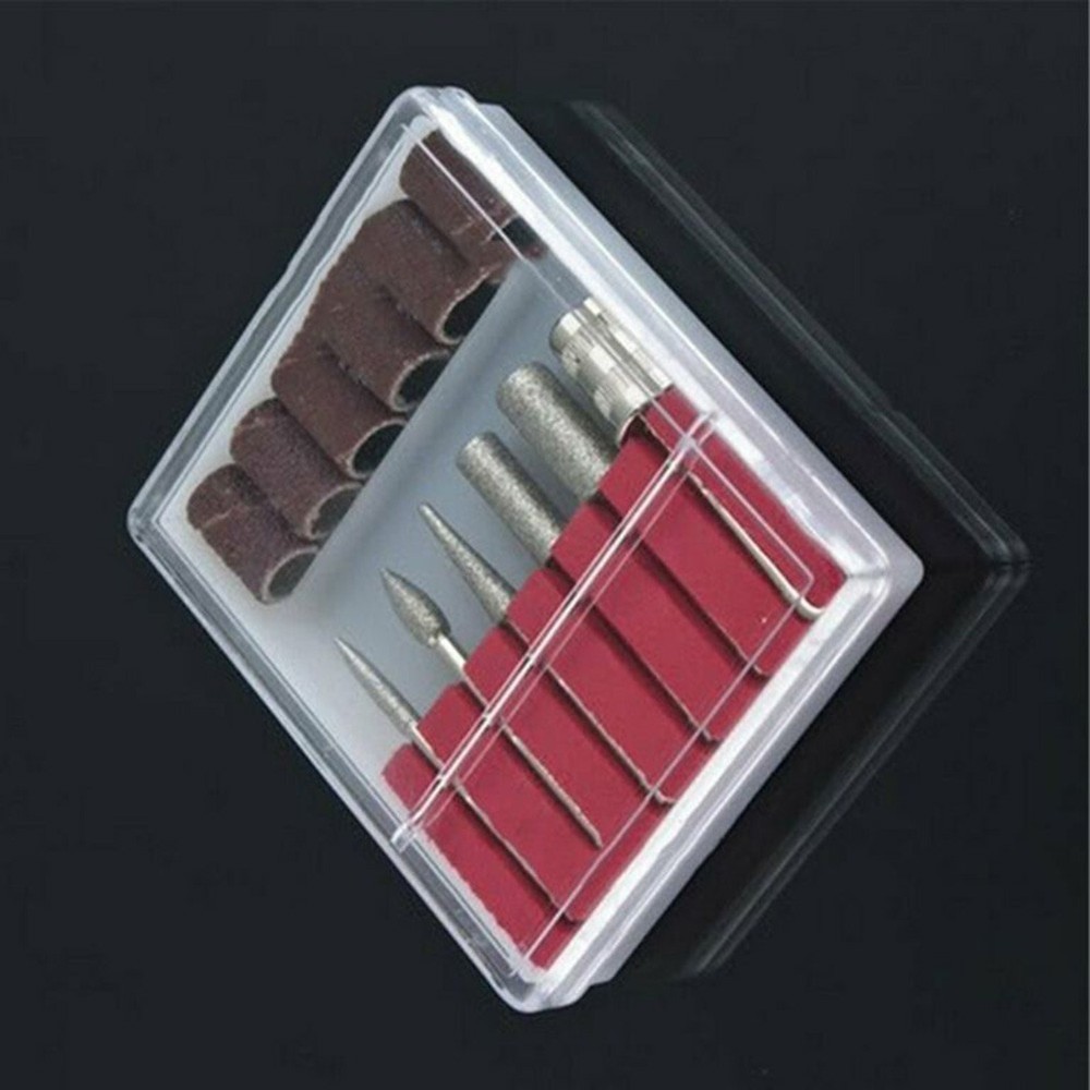 12pcs Electric Nail Drill Bits File Tool Manicure Machine Grind Head Tools Pack