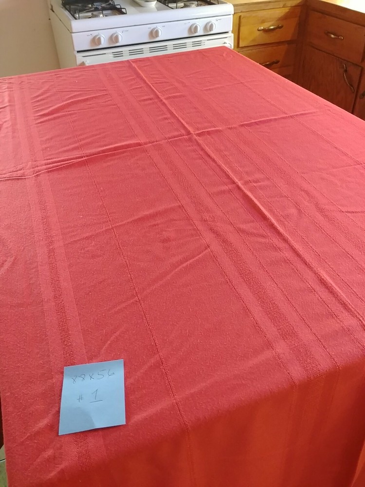 Christmas Red Rectangular Tablecloths, 2 Sizes Available-88x56 & 80x58,