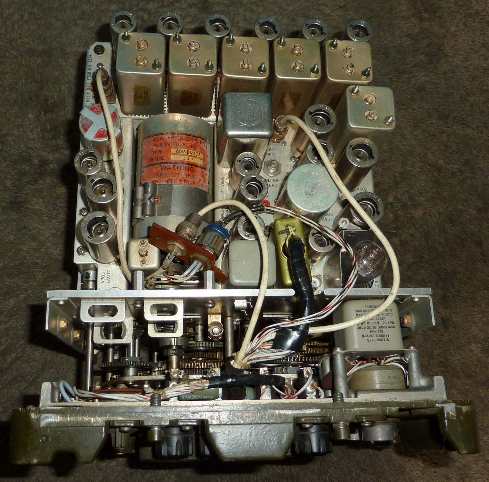 US Army Signal Corps R-392/URR Radio Receiver Dubrow Parts Only As-Is