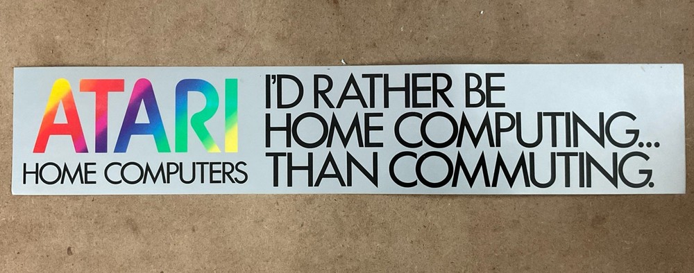 Atari Home Computer Bumper Sticker