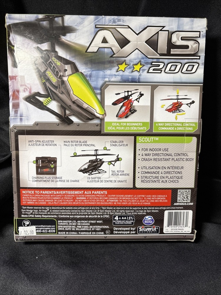AIR HOGS Axis 200 R/C Helicopter – Spin Master – Sealed