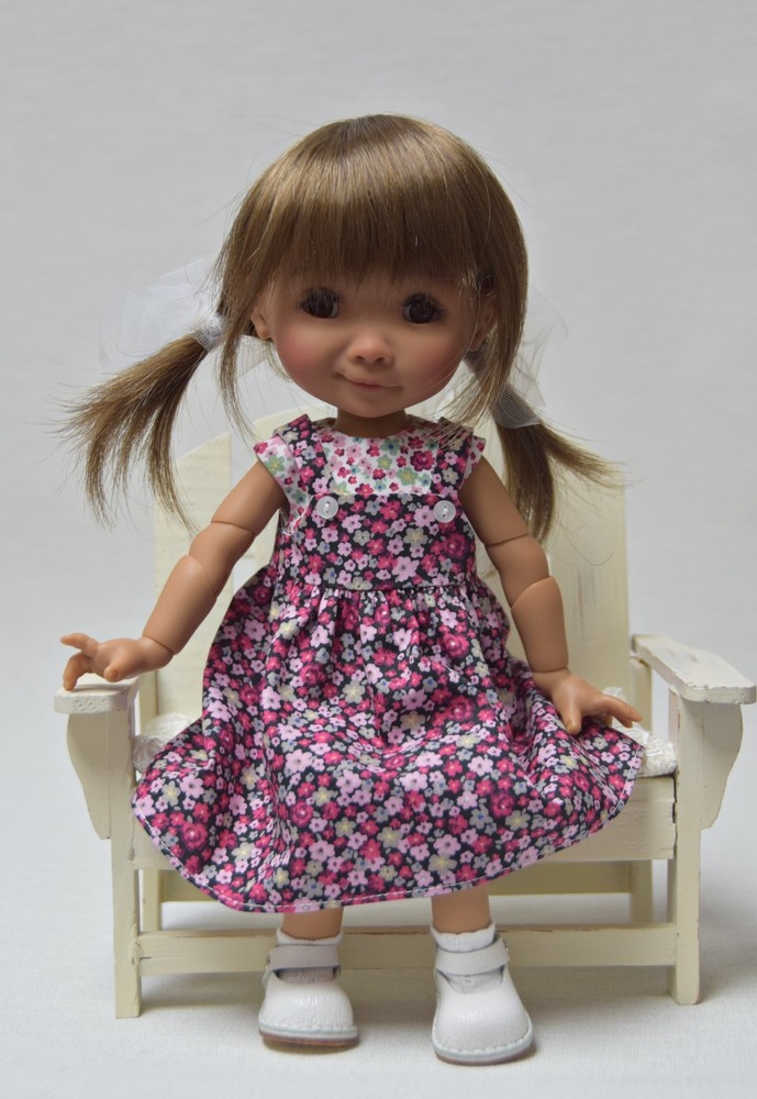 PDF Pattern&Tutorial - Top & Pinafore For Meadow Dumpling & Effner L'il Dreamer