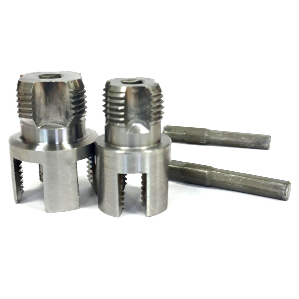 2 Pack Integrated Internal External & Pipe Threading-Tool, PVC Pipe Threader Kit