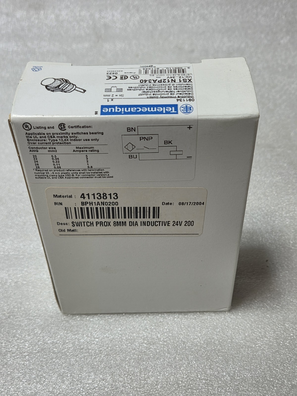 TELEMECANIQUE XS1 N12PA340 PROXIMITY SENSOR XS1N12PA340 N£W