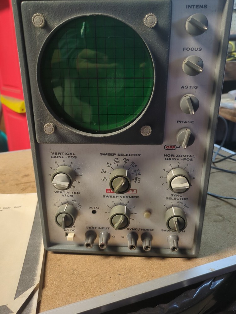 Vintage EICO Model 427 General Purpose Oscilloscope Read Description!!!