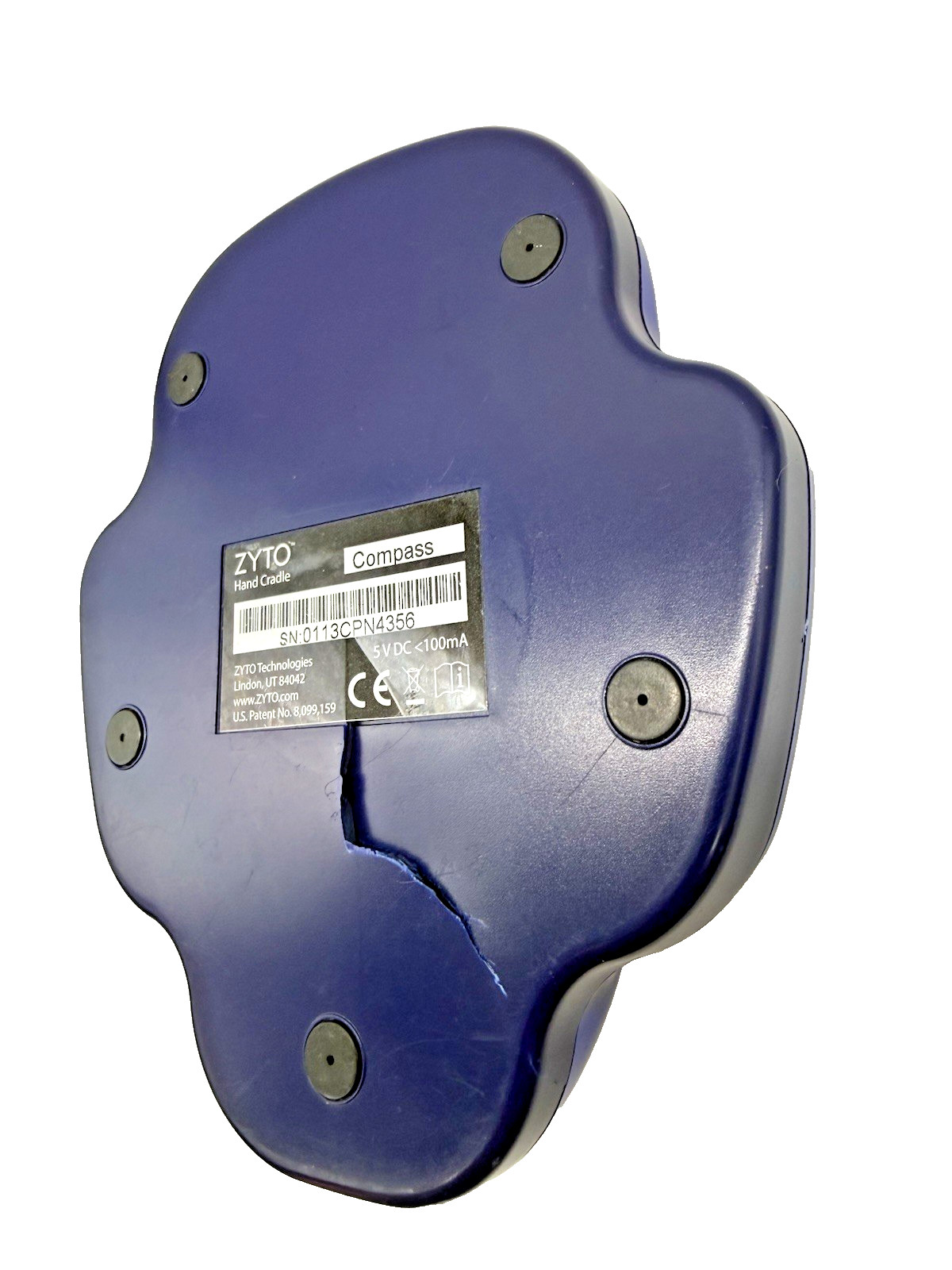 Zyto Hand Cradle Only, Powers On, Damaged - Read Description