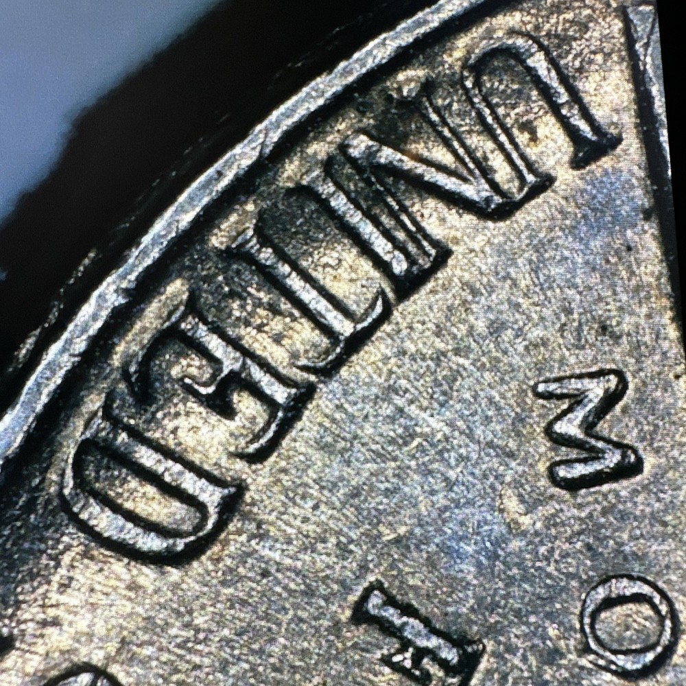 1996 P Nickel Struck Thru Grease Error Obverse & Reverse