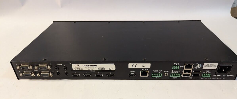 CRESTRON DMPS3-4K-100-C Presentation System w/ Rack Mount Ears