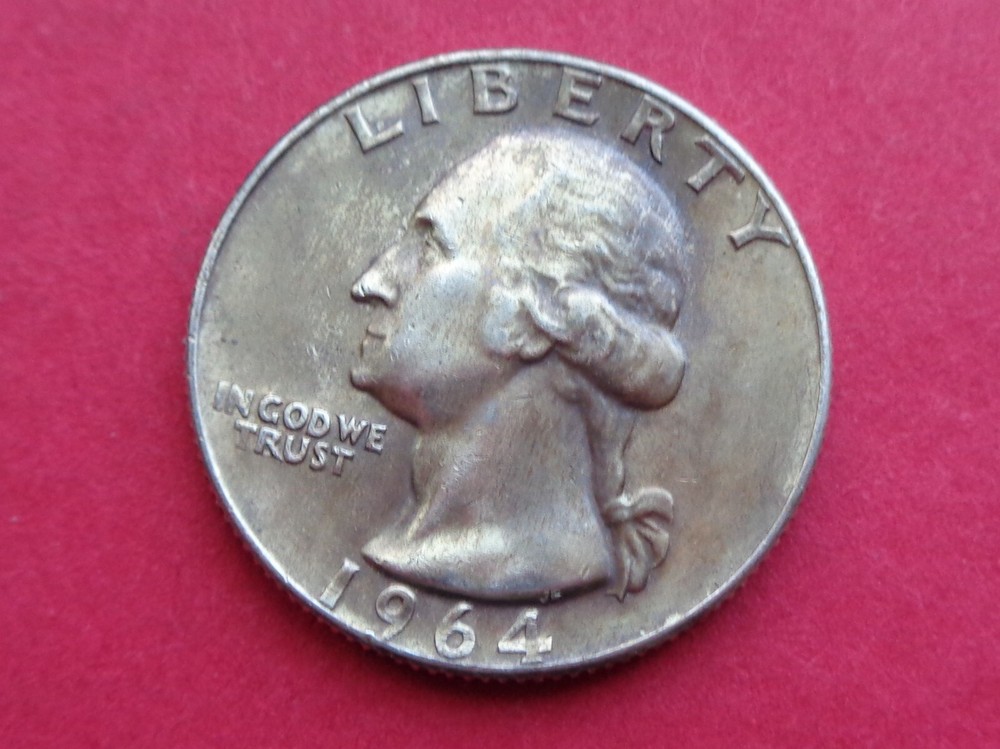 1964 WASHINGTON QUARTER 90% SILVER