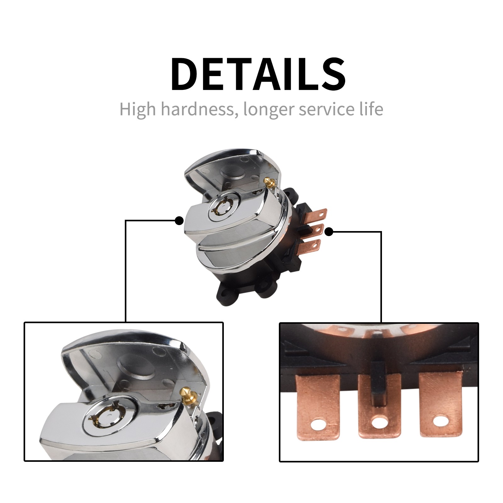 Ignition Key Switch Lock For Harley Touring FLHR Road King Softail FLST FAT BOY