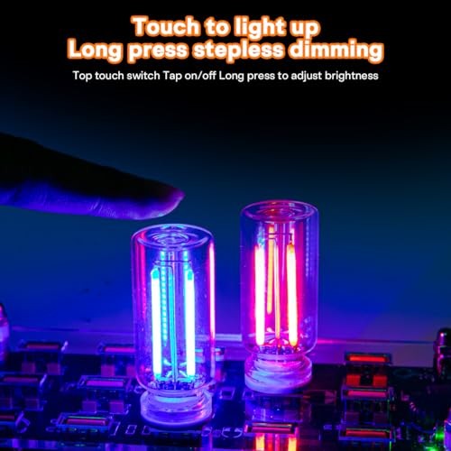 2PCS USB LED Lights for Car Interior - Mini Ambient Lighting - Blue