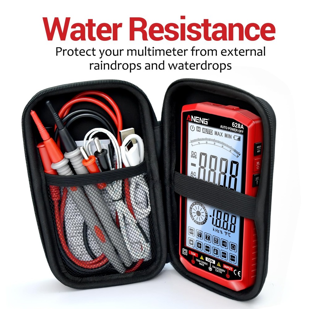Multimeter,Digital Voltmeter Tester,TRMS 6000 Counts Rechargeable Meter Measu...