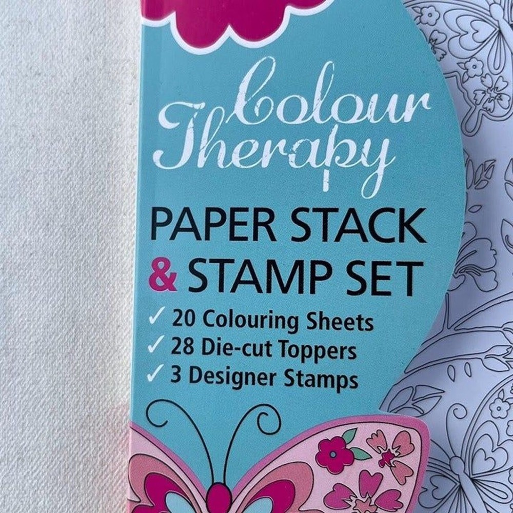 Colour Therapy Paper Stack Coloring Sheet & Stamp Set