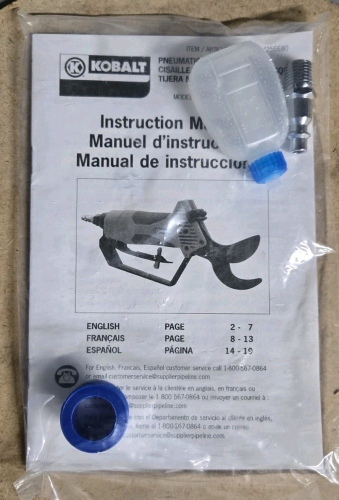 Kobalt Pneumatic Pruning Tool NIB #256680