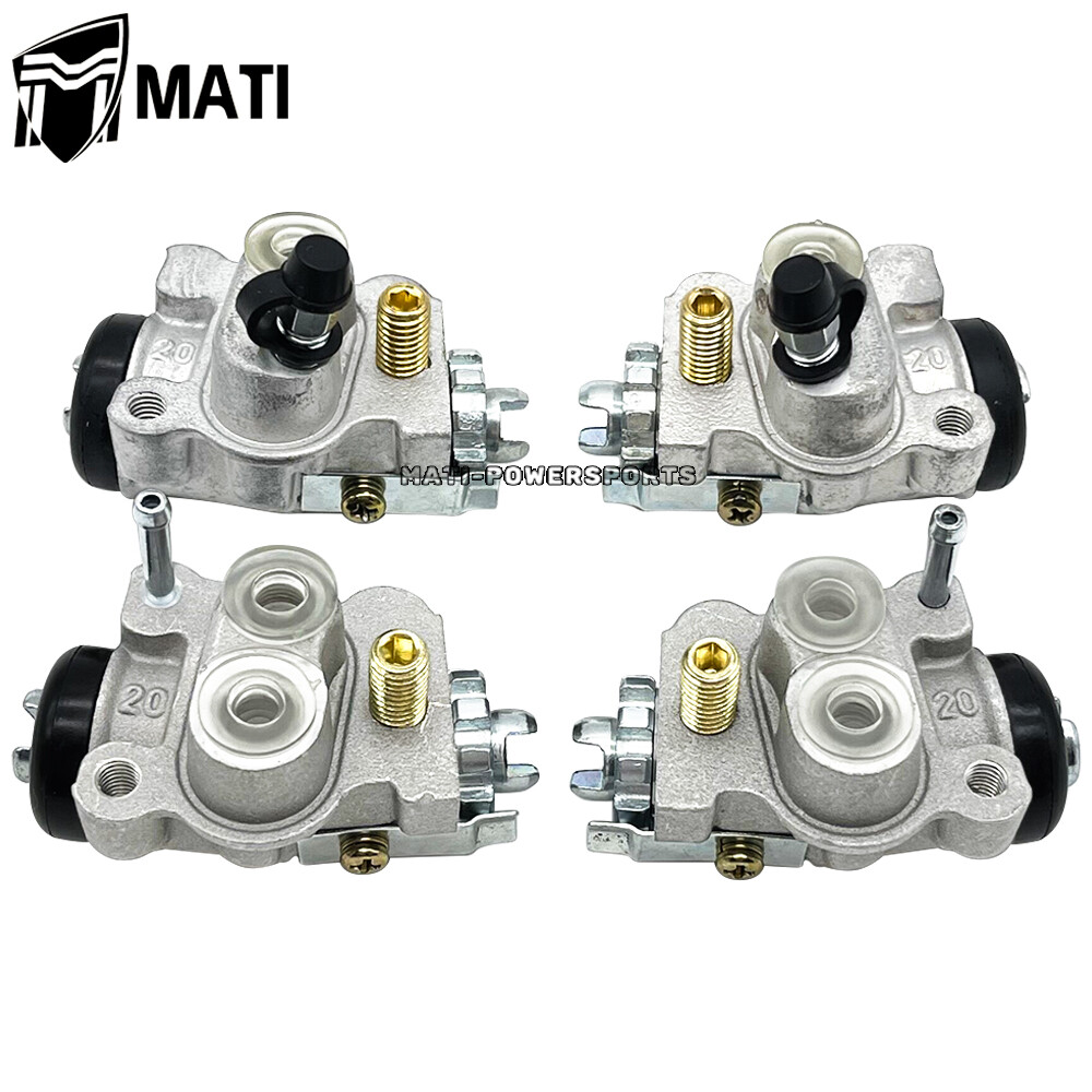 Front Brake Wheel Cylinders w/Shoes Kit for Honda Rancher 350 400 TRX350 TRX400