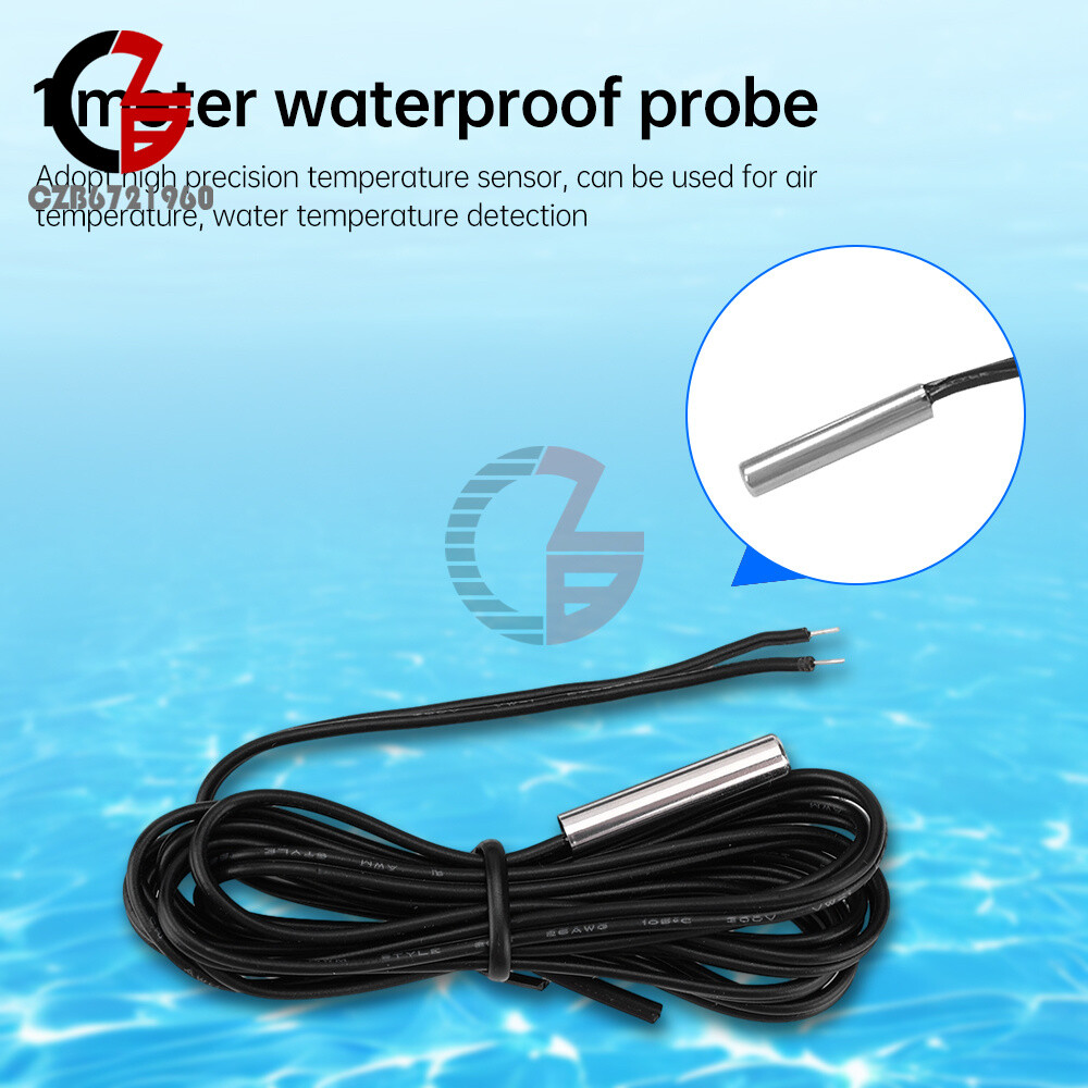 G7016E Digital Intelligent Temperature Controller NTC Waterproof Probe 12V/24V